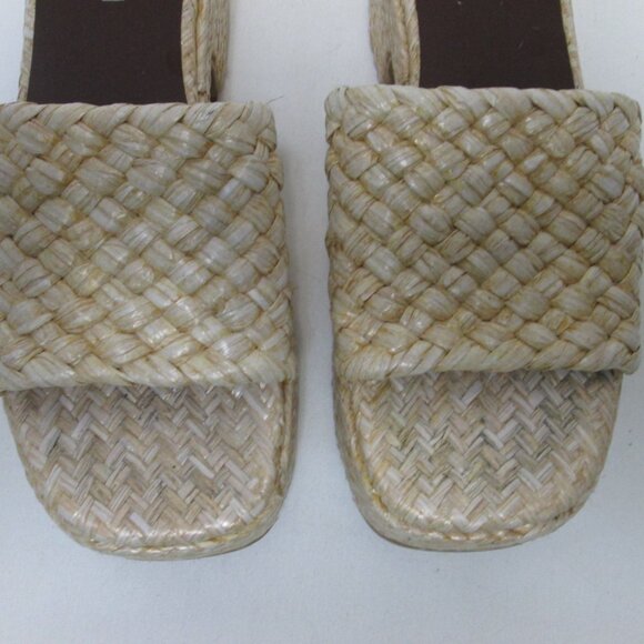 Jeffrey Campbell Shindy Woven platform sandals heels block Women Size Sz 9.5 - Picture 4 of 12